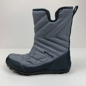 Columbia Womens Boots Size 7 Gray Omni Heat Waterproof Winter Snow BL5959-033